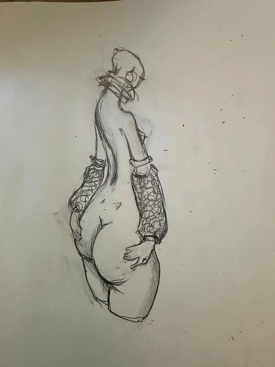 Original Serg Ko sketch. The real starting point of the case: the plastic idea and direction belong to the master.